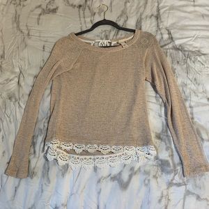Dusty pink light weight sweater
